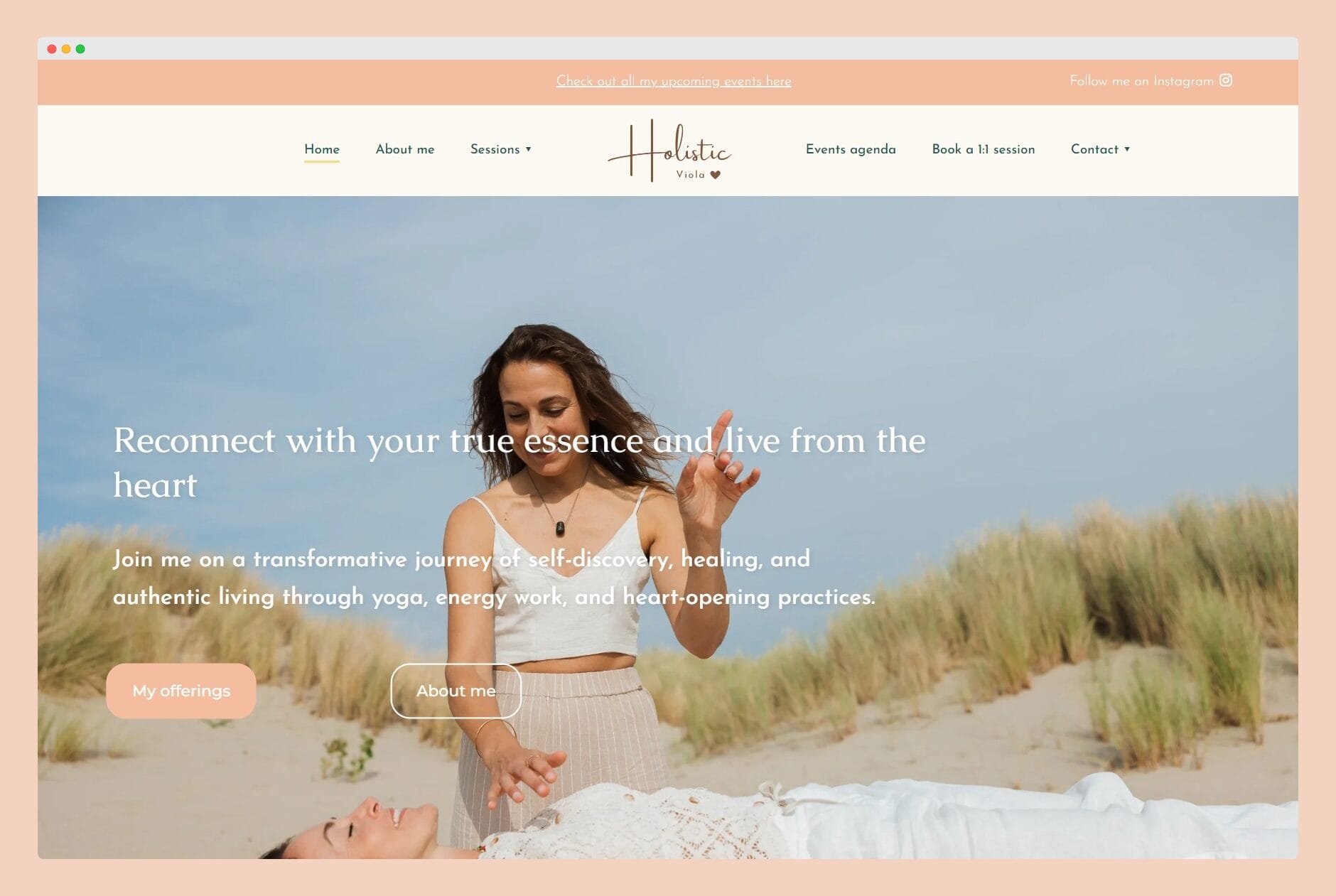 holistic viola webdesign