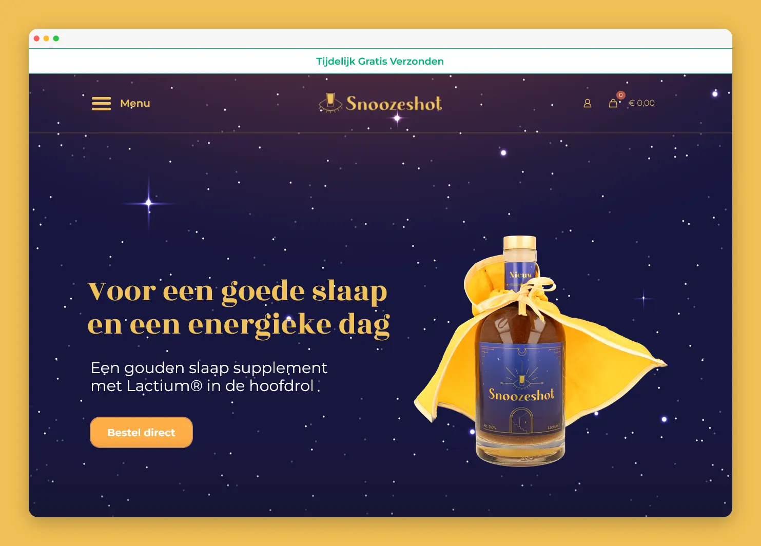 snoozeshot webdesign website laten maken pew online